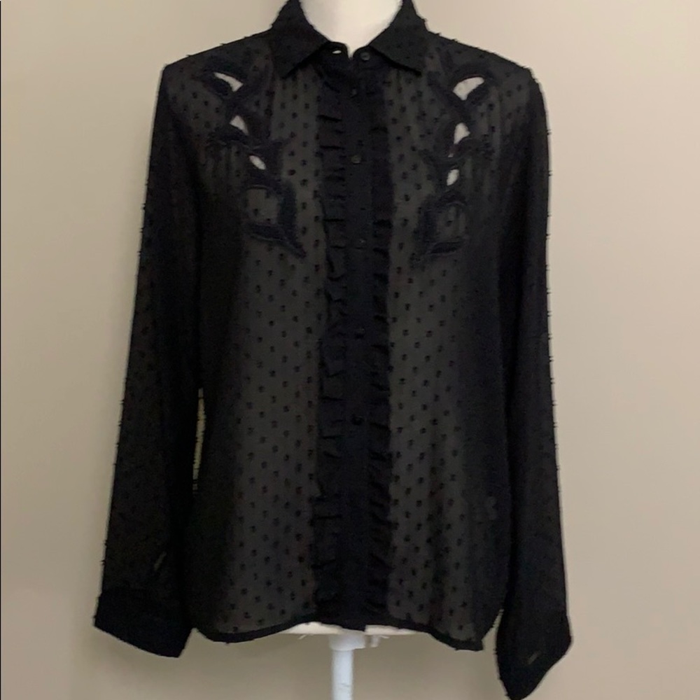 Zara black dress shirt